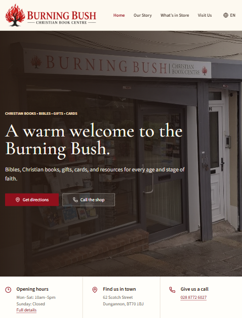 The Burning Bush – Nachher